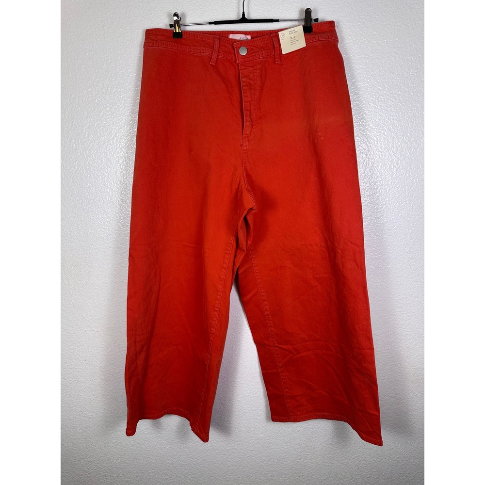 Universal Thread Sailor Wide Leg Red High Rise Pants Size 17 Regular NWT